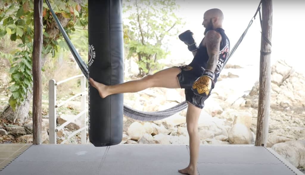 Muay Thai Switch Kick Training