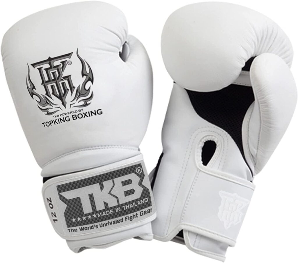 Top King Super Air Breathable Leather Gloves Muay Thai Boxing Gloves