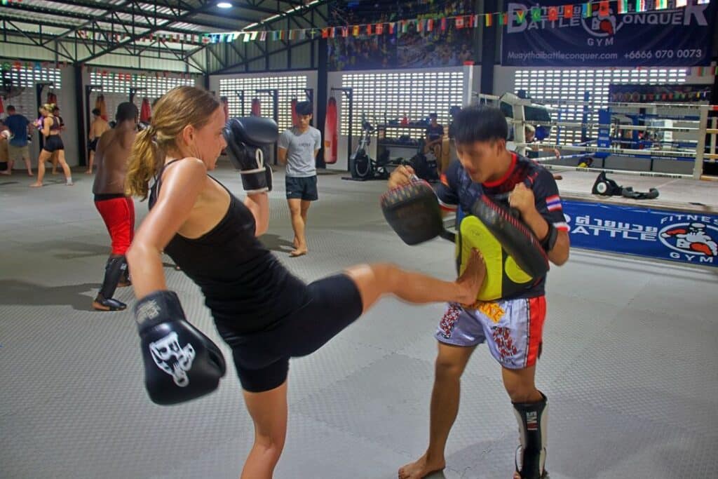 Muay Thai Training in Gym