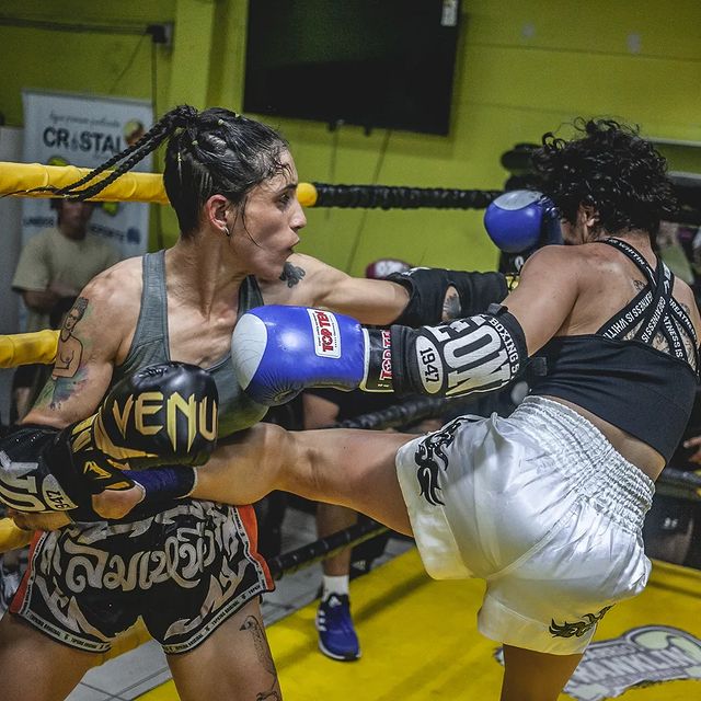 Female Muay Thai Punching