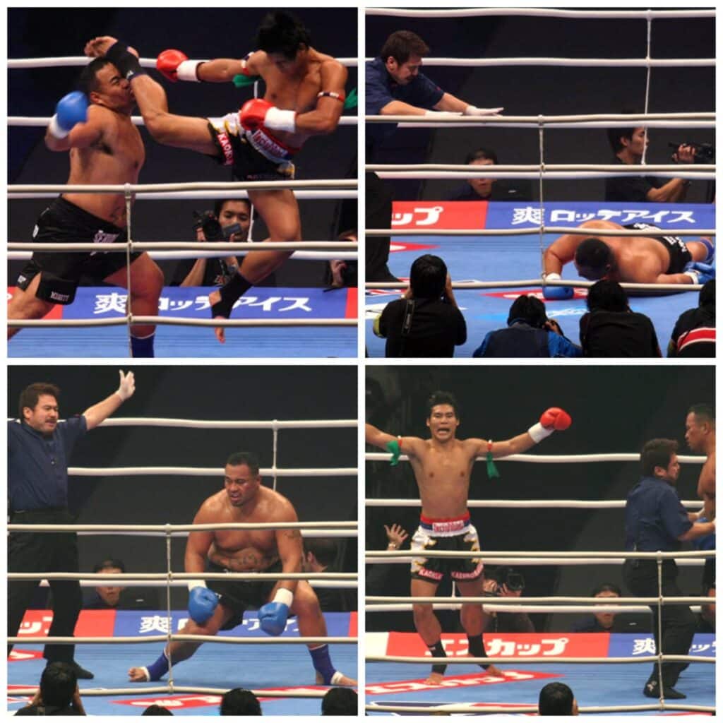 Kaoklai kaennorsing vs Mighty Mo (AS) - December 4th, 2004 -  Tokyo, Japan (K-1 World Grand Prix 2004 Quarter-final)