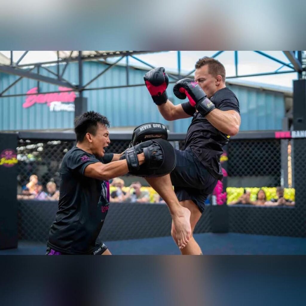 Lerdsila Chumpairtour Coaching George St. Pierre at Bangtao Gym